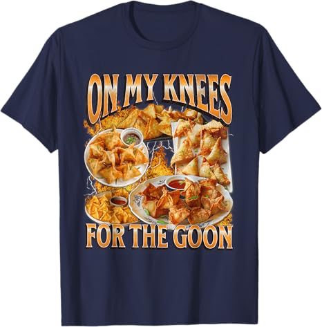 On My Knees for TheGoon Bootleg Funny Crab Rangoon Meme TShirt Ironic Gen Z Humor Y2k Aesthetic Graphic Tee Tops Novelty Gift