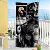 Christmas Nightmare Beach Towel Super Soft & Absorbent Comfortable Lightweight Perfect for Traveling Yoga Camping and Swimming