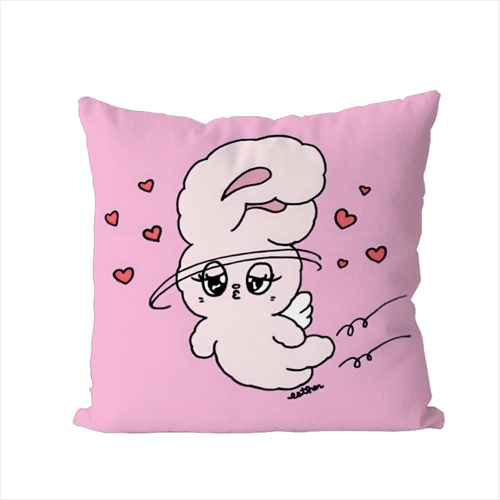 Cute EEsther Bunny Pillow Case For Car Sofa Decorative Home Doublesided Print Plush Square Throw Pillow Cushion Cover
