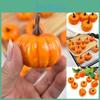 12pcs Artificial Mini Foam Pumpkin Simulation Props Perfect For Halloween Party Decoration