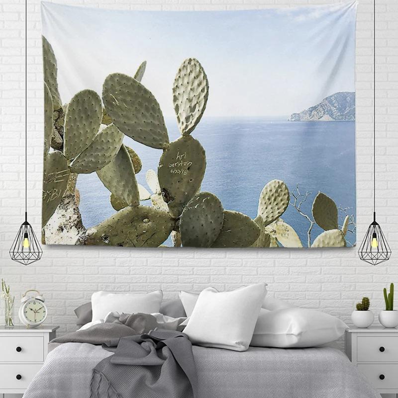 Flowers and Succulents Tapestry Home Wall Decoration Tapestry Office Living Room Tapestry