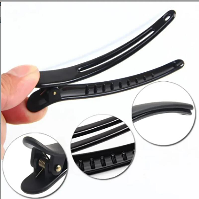 12Pcs Plastic Edge Clip Hairpin Accessories Plus Size Fish Beak Clip Hair and Duck Beak Clip Hairpin Hair Styling Tools