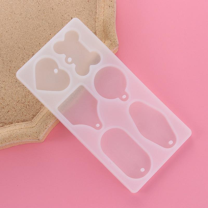 1 Stück Harz Handwerk Haustierbedarf Schmuckherstellung Werkzeug DIY Anhänger Silikonform Schlüsselanhänger Form Harzform Hundeknochen Anhänger Tags