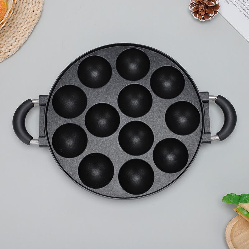 Antihaft-Eierwaffel- & Takoyaki-12-Loch-Pfanne
