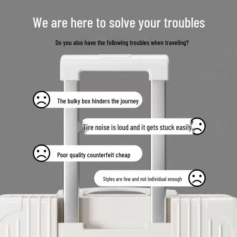 Women's Retro Large Capacity Password Suitcase - Durable Trolley Case for Student Travel