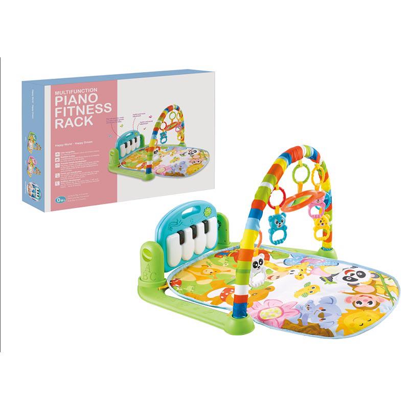 Infant Musical Play Mat & Piano Gym with Rattle Toys (0-18 Months)