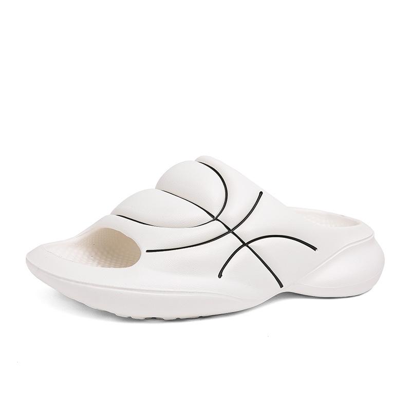 

Тапочки для мужчин и женщин, летние, модные, для занятий спортом на открытом воздухе, сандалии двойного назначения, нескользящие и устойчивые к запахам, баскетбольные тапочки 36-37 белый