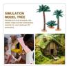 KALLORY Realistic Trees, Set of 3, Landscape Model Trees, Interior Greenery for Miniature Gardens, Artificial Plant Decorations, PVC, Perfect for Desk