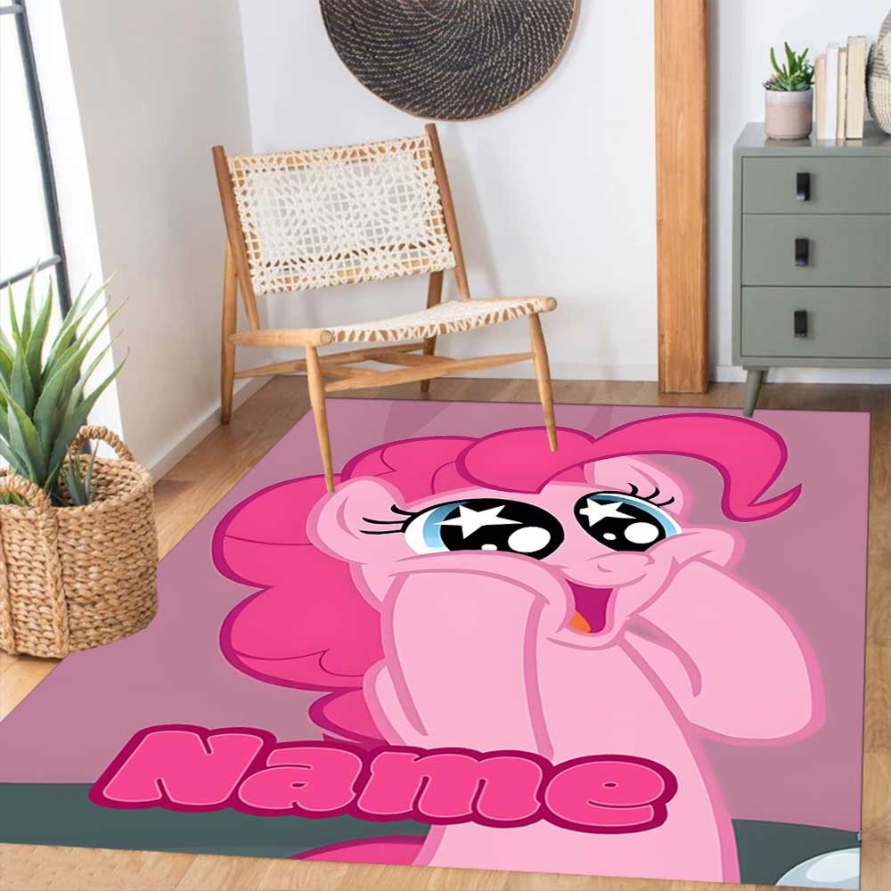 Little Pony (18) Customize your name rug, office chair cushion, home bedroom living room gift.
