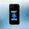 EMT EMS Ambulance Phone Case For iPhone 17,16,15,14,13,12,11,Pro Max,XSX,,XR,SE,Mini,8,7,Soft Silicone Black Cover