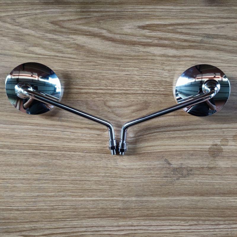 

Mini Restoration Retro round Electric Motorcycle Electroplated silver long rod 8mm orthodontic