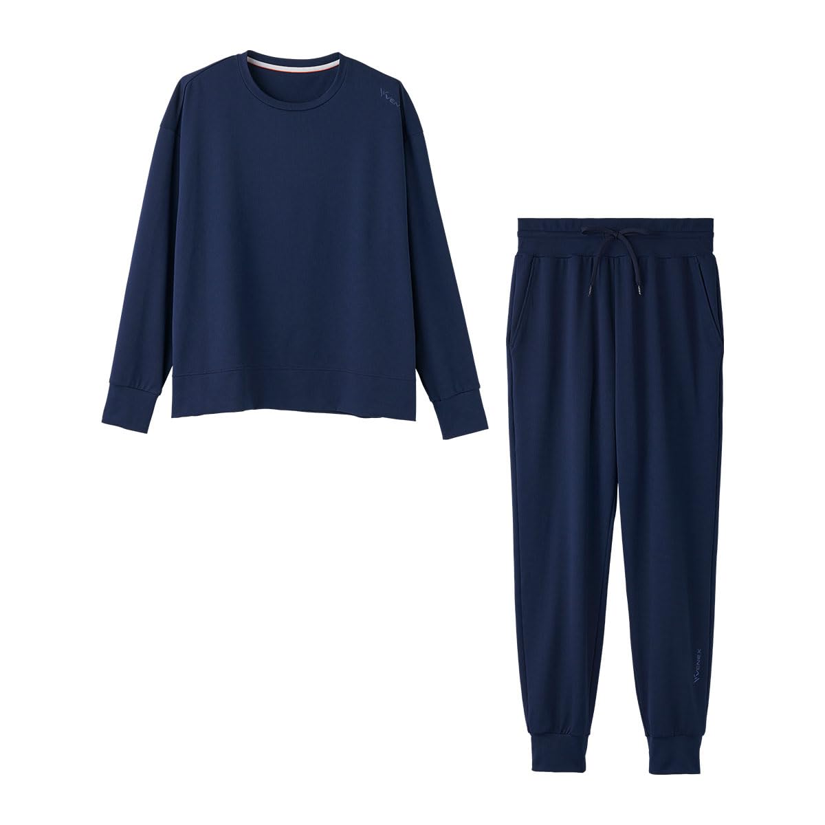 

Recovery Wear General Medical Equipment Standard Long Sleeve Crew Neck Jogger Pants Long Sleeve Top and Bottom Set Navy XL [Benex] Women s Dry+ Темно-синій