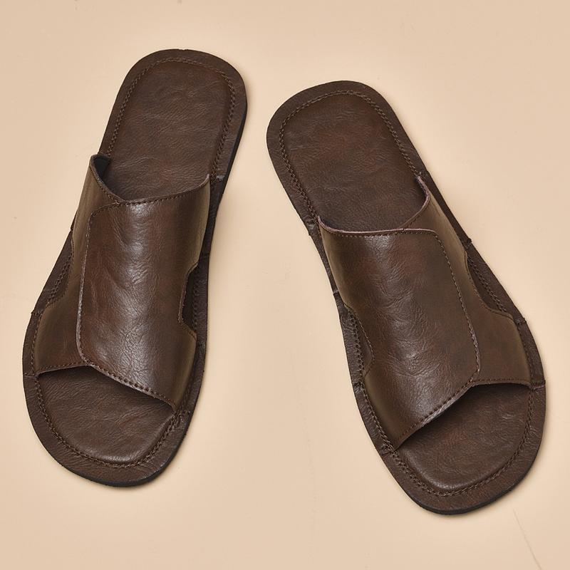 Fashion Non-Slip Men Slippers Fashion Sandals for Indoor/Outdoor Lightweight Summer Male Half Drag Leisure Walk Slides Wading Aqua Shoes