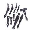2Pcs Furniture Cupboard Door Hinge Folding Black Iron Hinge For The Cabinet Door Durable Hardware Accessories For Home Use