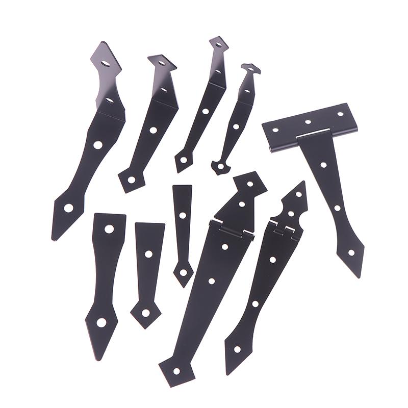 2Pcs Furniture Cupboard Door Hinge Folding Black Iron Hinge For The Cabinet Door Durable Hardware Accessories For Home Use