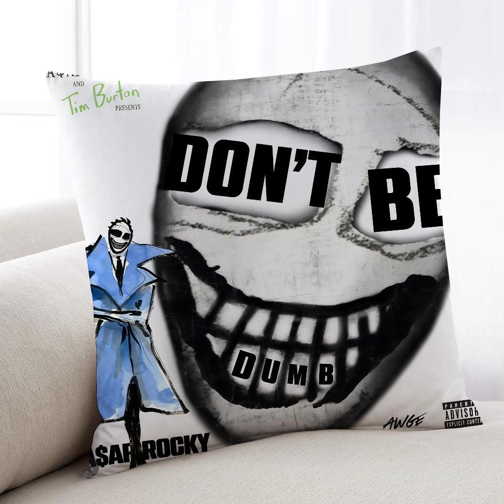 AASAP RRockyES Don Not Be Dumb cushion cover Home Bedding Sofa living Room pillowcase Simple Soft Skin Cushion Cover