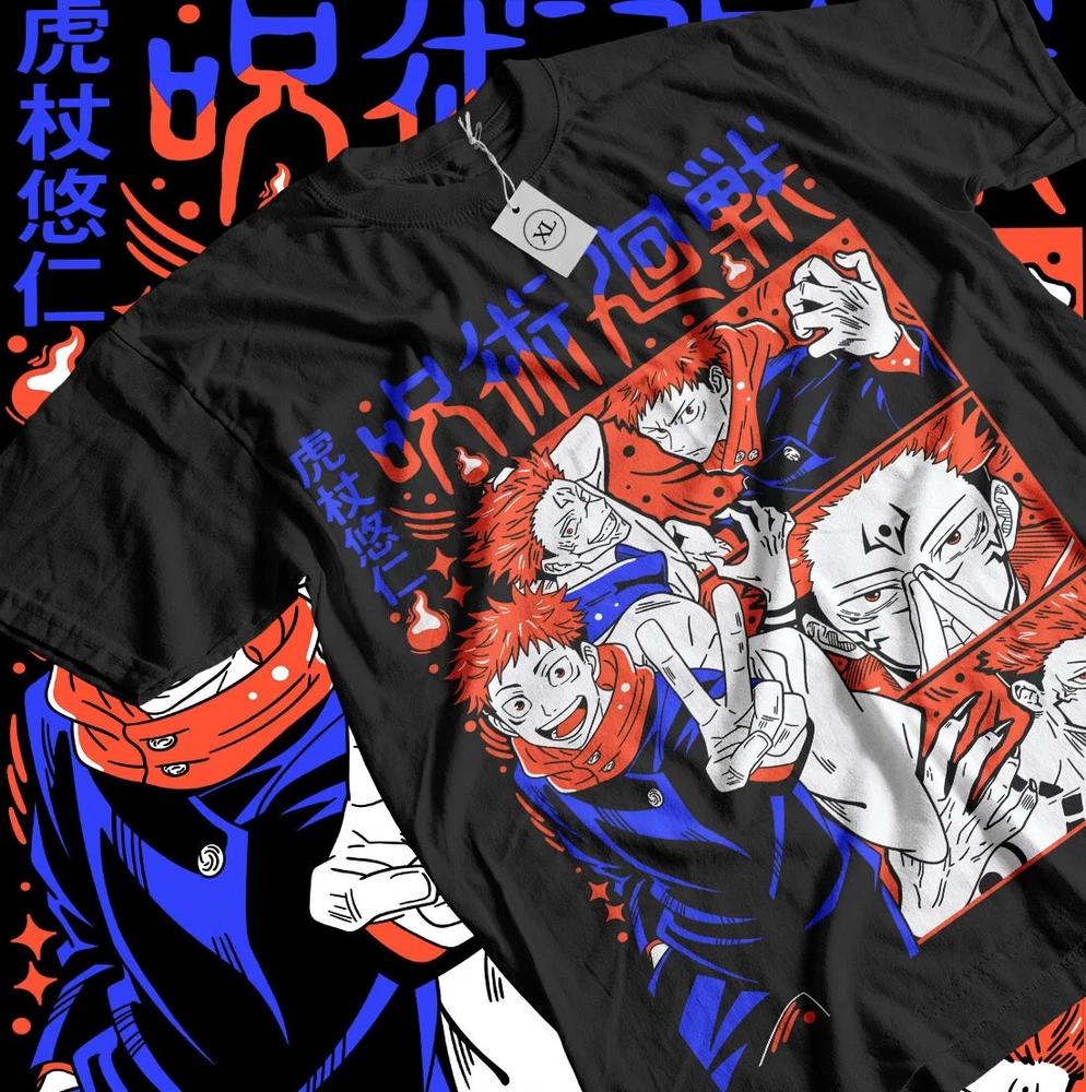 Itadori Yuji TShirt Jujutsu Kaisen Sukuna Gojo Exclusive Gift Shirt All Size