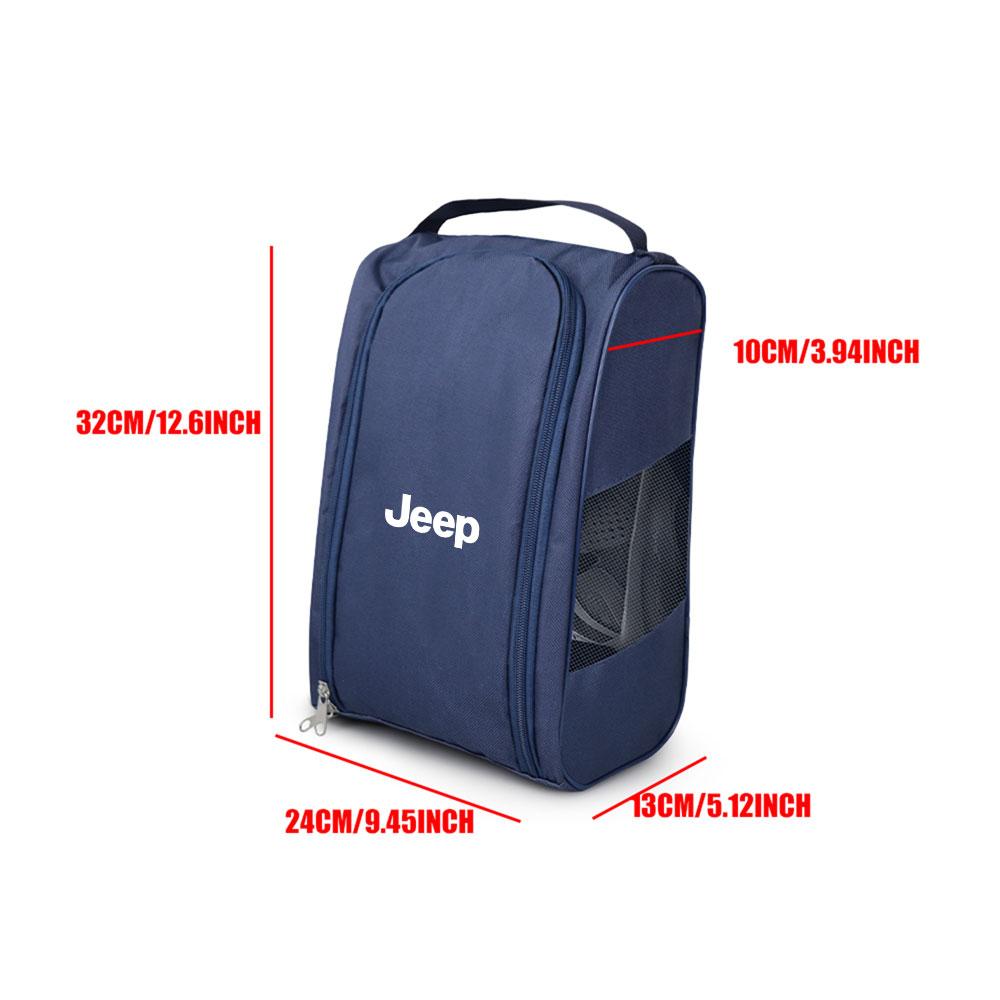 Car Emblem Shoes Storage Bag Organizer Interior Accessory Auto Styling For Jeep Grand Cherokee Wrangler Renegaed Compass JPB JK AMP1