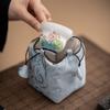Hand-Painted Jade White Tea Cup Set - Kung Fu Style Porcelain with Gift Box