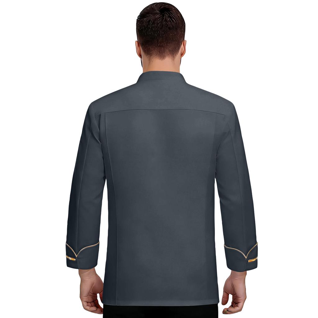 Unisex Strickjacke - Knopf Langarm Kochuniform