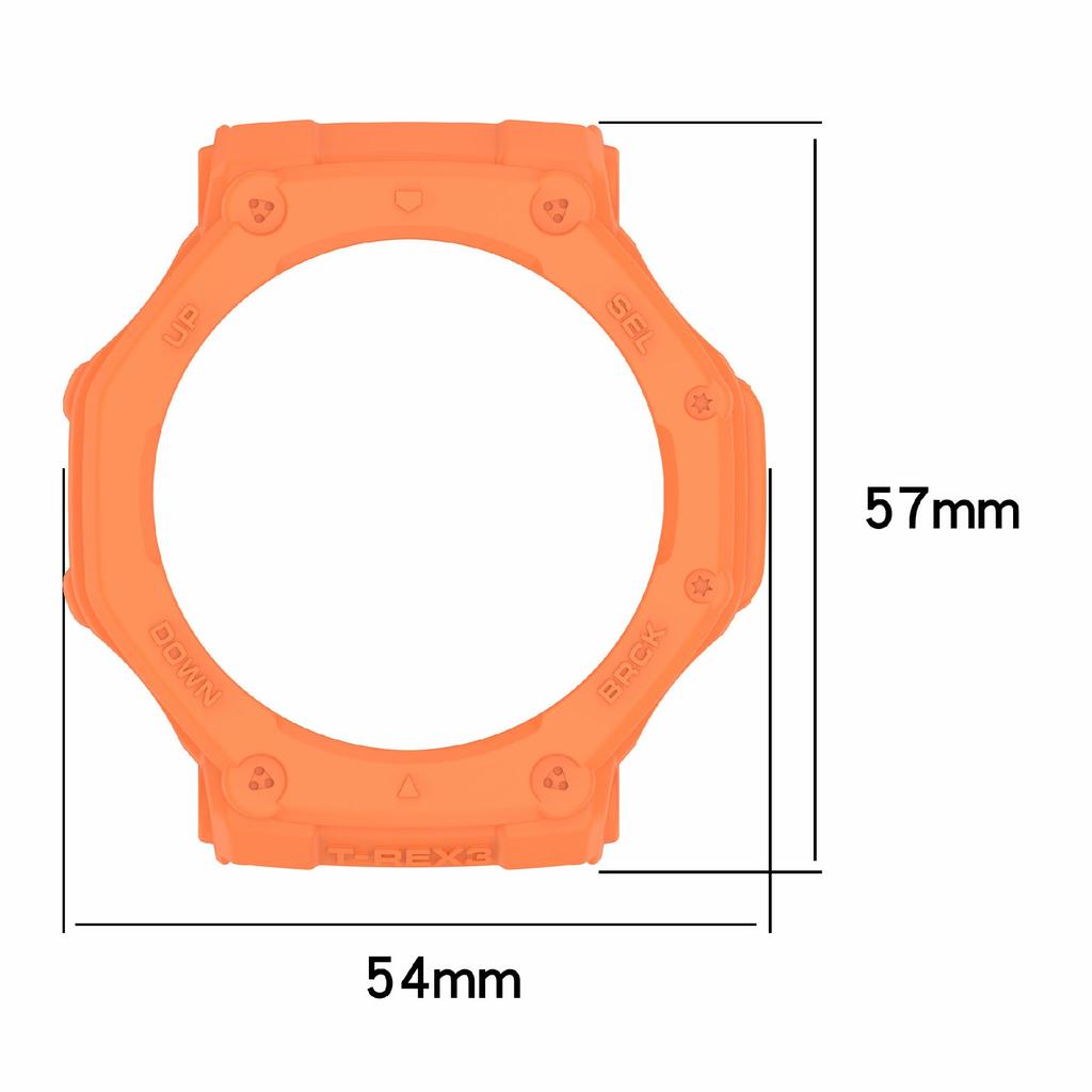 For Huami Amazfit T-Rex 3 TPU Watch Case Anti-Scratch Hollow Watch Frame Cover
