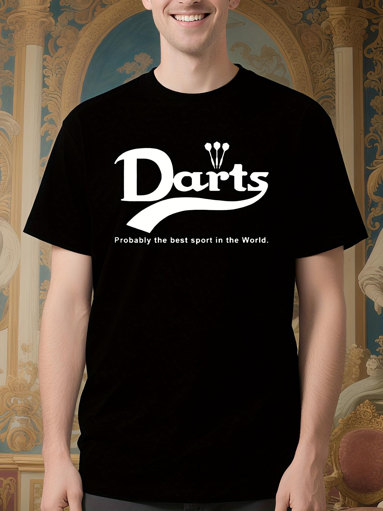 Funny Darts Graphic Tshirt - Probably The Best Sport Humo... M