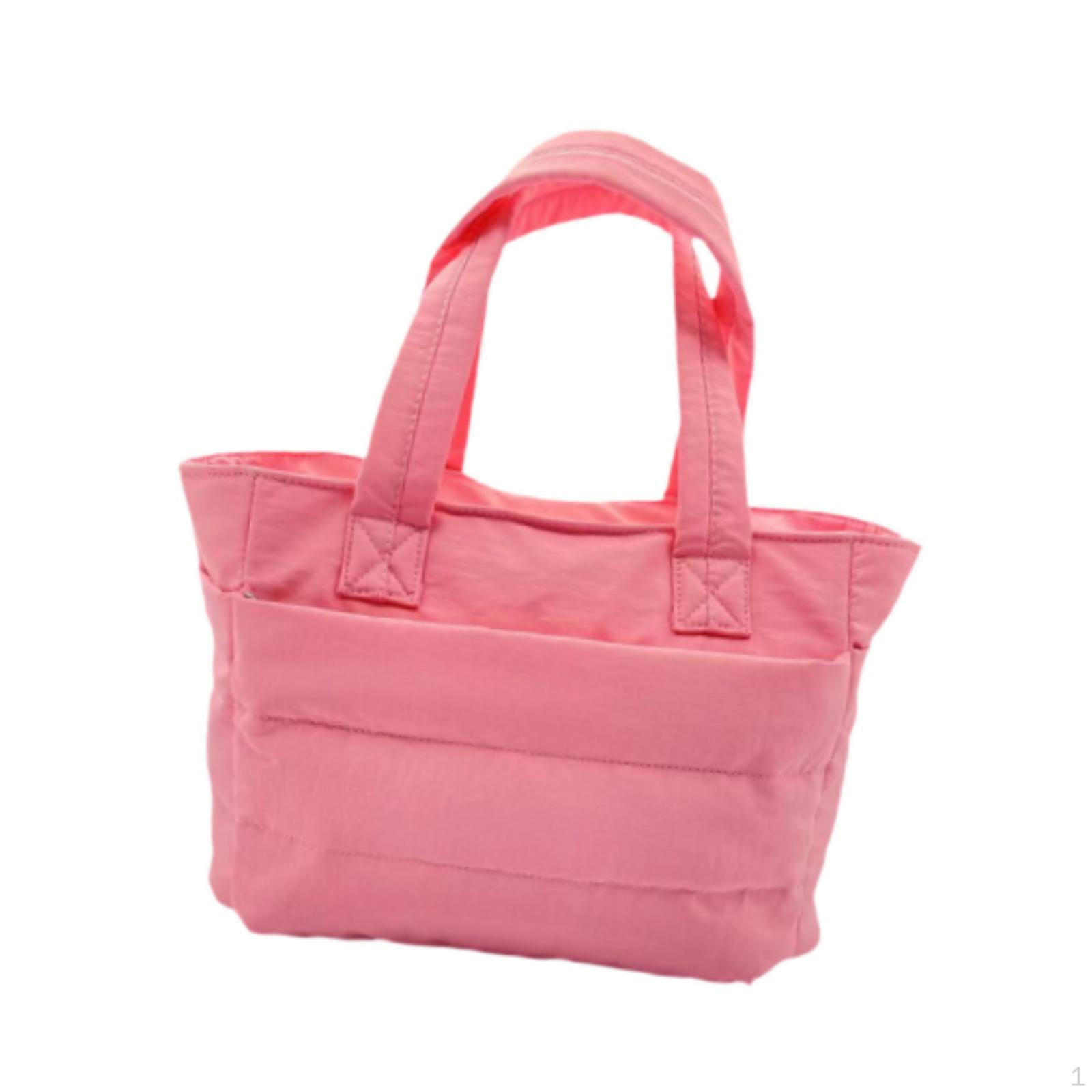 Женская сумка-тоут большая вместимость легкая повседневная женская через плечо практичная для бизнеса розовый 2098₽