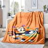 Manta Impresa con Tema de Bluey - Perfecta para Sofá, Cama, Viajes y Uso al Aire Libre | Lavable a Máquina, Acogedora y Duradera.