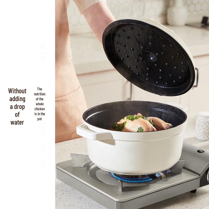 SUPOR 24cm Cast Iron Enamel Soup & Stew Pot
