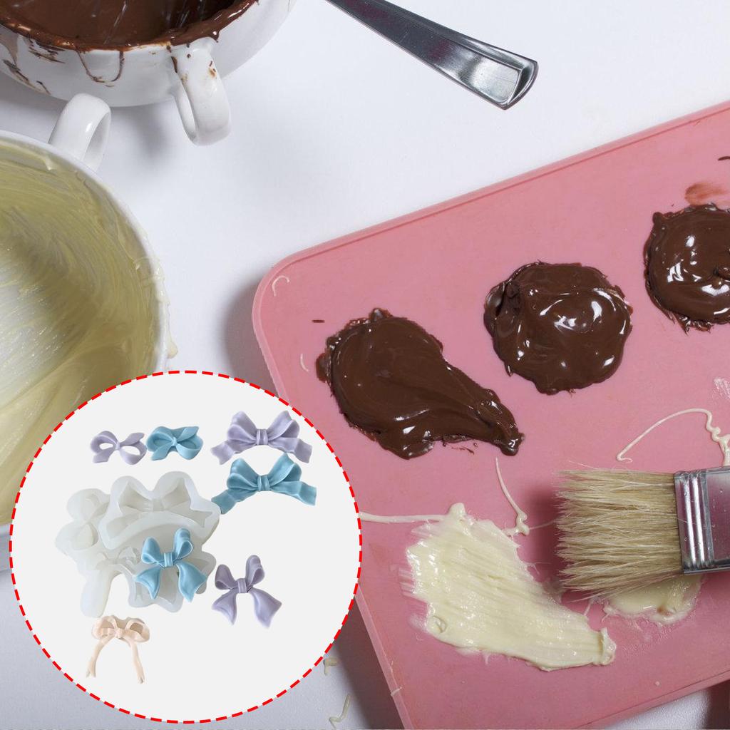 Versatile Bowknot Chocolate and Fondant Molds for Handmade Candy and Cupcake Toppers Great for Weddings and Birthdays