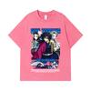 275 GSM Washed T-shirts 100% Cotton Demon Slayer V20 Tomioka Print Unisex Heavy Cotton T Shirt