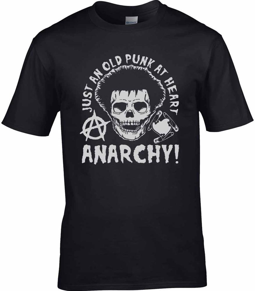Punk Rock T-Shirt Just An Old Punk At Heart Sex Pistols The Clash Ruts Damned Unisex T-Shirt S