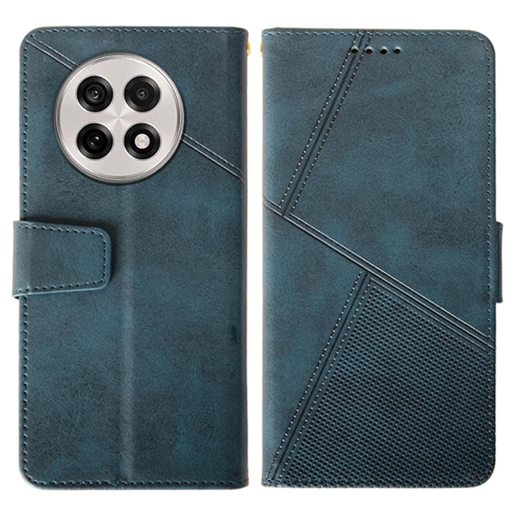 For OnePlus 13R 5G Case Leather Wallet Phone Cover Stand Calf Texture