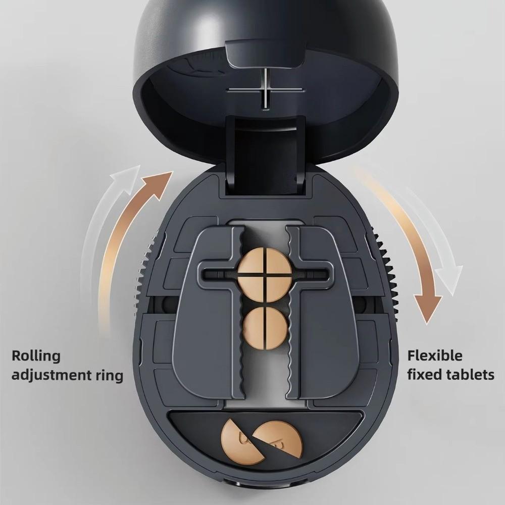 Drug Divider Case 2/4-in-1 Pill Cutter Dustproof Food Grade Medicine Cutter Waterproof Compact Tablet Splitter Outdoor
