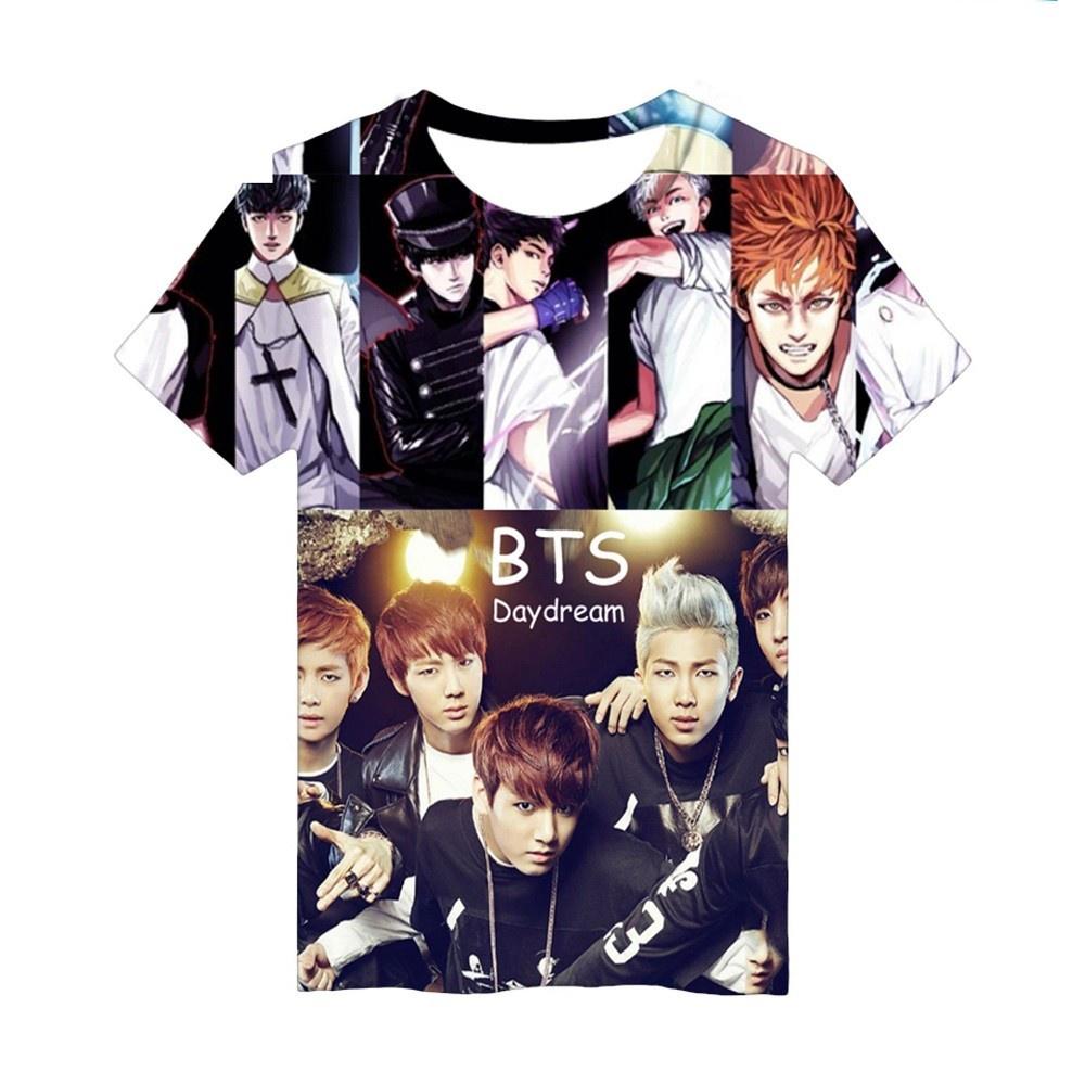 Premium Quality Kpop Bts 3d T-shirt Bangtan Boys Love Yourself Short Sleeve Apparel
