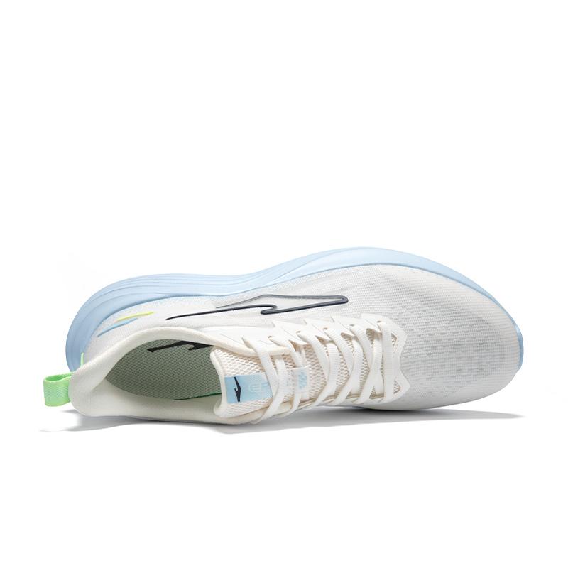 Hongxing Erke Lightweight Trendy Fashion Mesh Shock Absorbing Breathable Casual Running Shoes Men Sneakers White Blue 51125203471-001