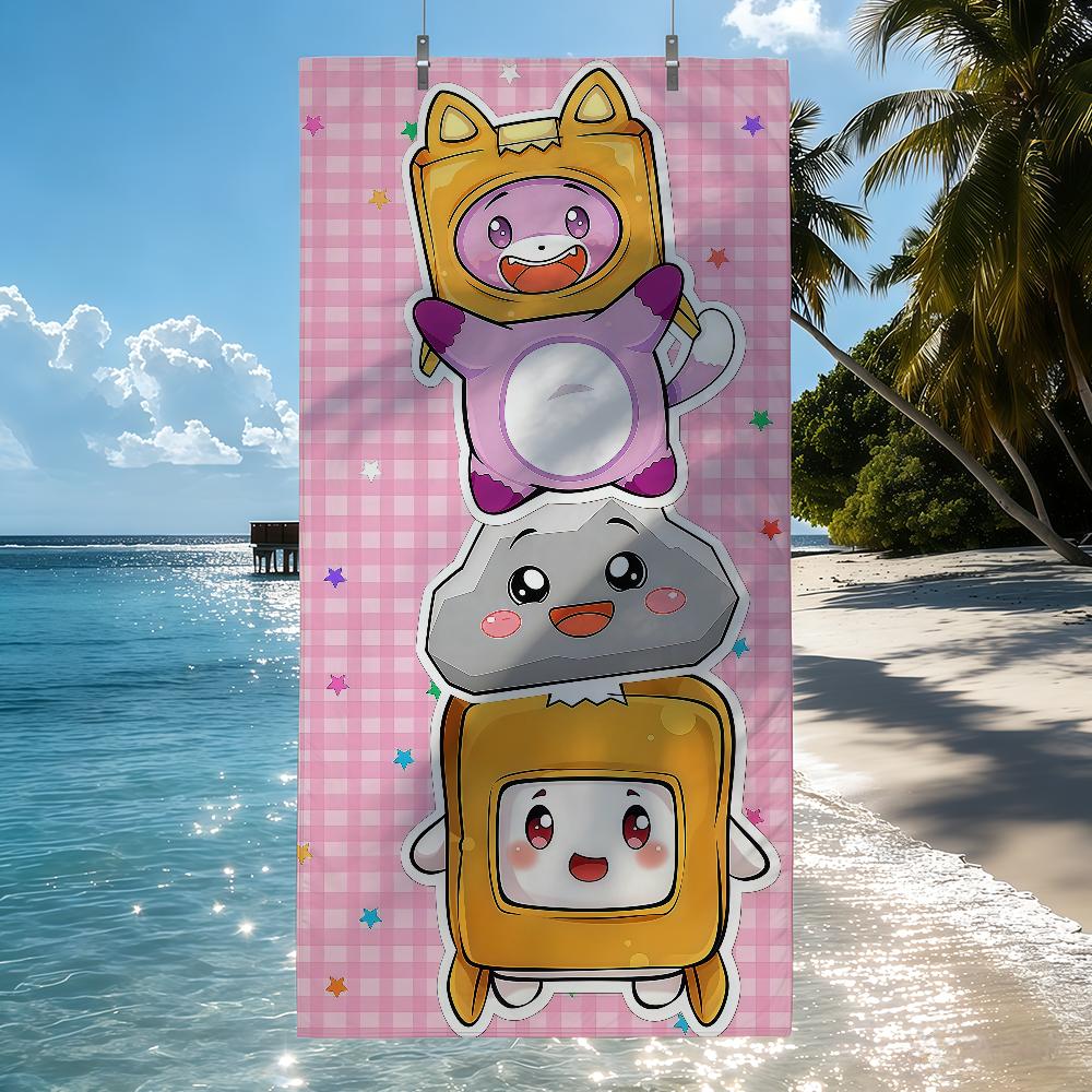 Cartoon L-Lankyboxes-S Towel Quick Drying Beach Towels Are Suitable For Swimming Pools Camping Yoga And The Gym