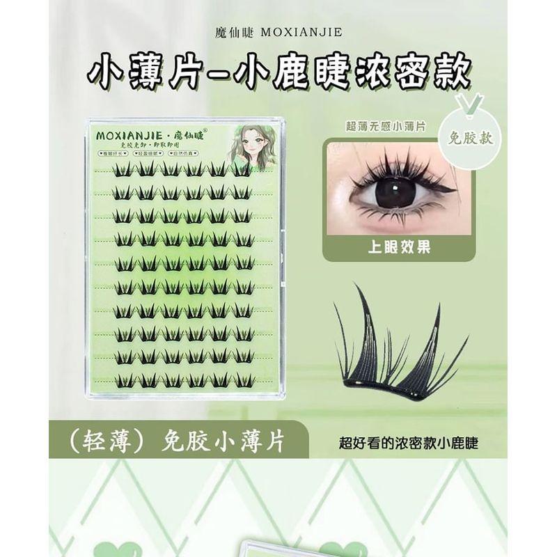 LuxeFlutter - Kleberfreie Spiky Cluster Falsche Wimpern