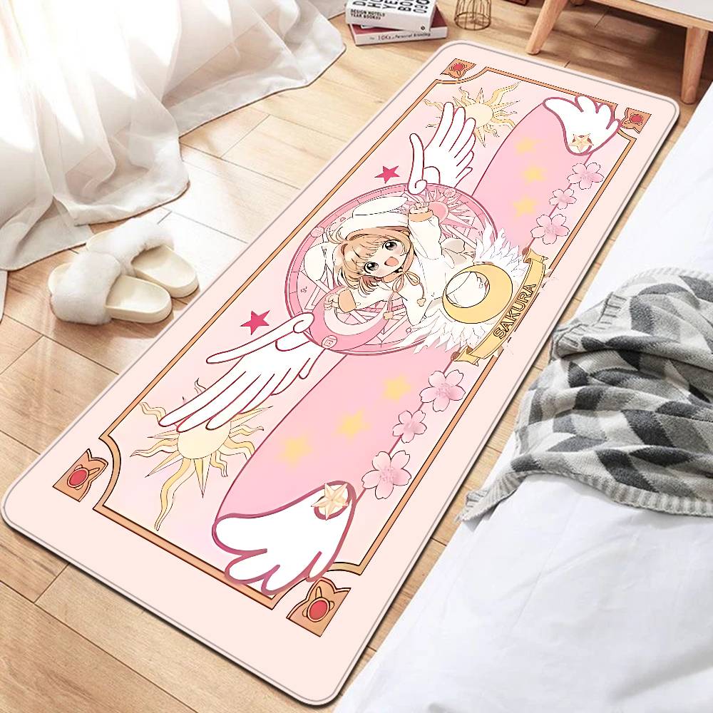C-Cardcaptor Sakura Floor Mat INS Style Soft Bedroom Floor House Laundry Room Mat Anti-skid Household Carpets