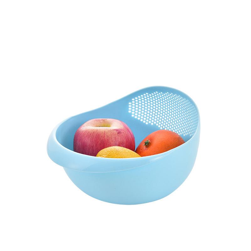 Plastic Rice Washing Bowl With Strainer Efficiently Wash Small Grains And Kitchen Gadgets