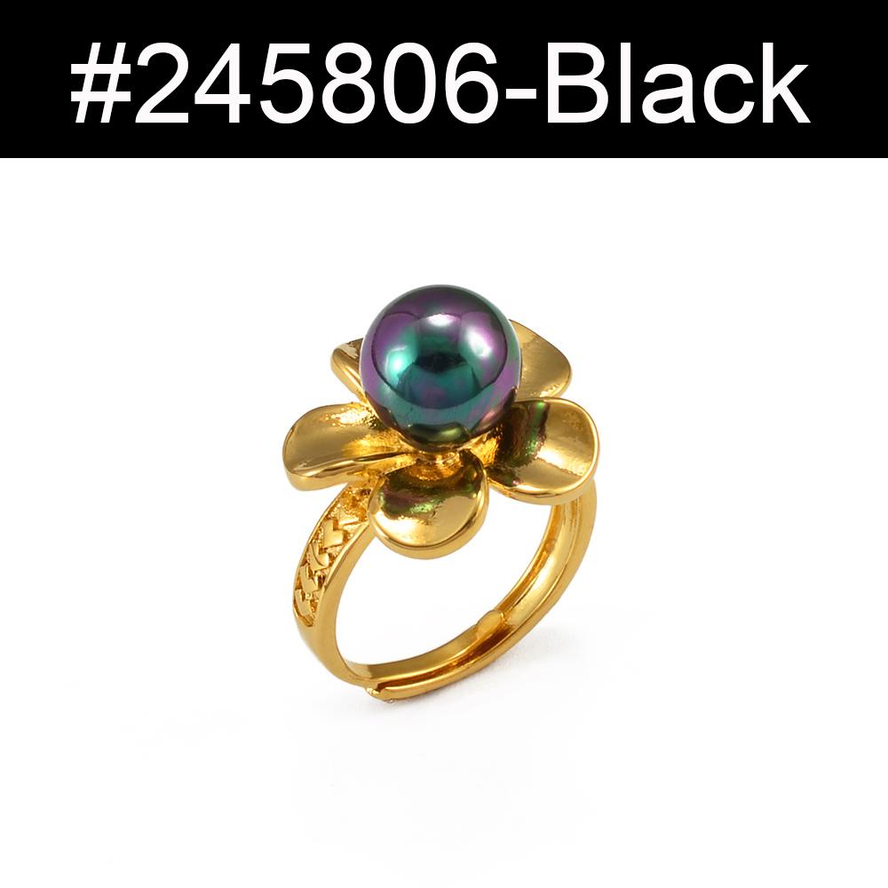 Anniyo Flower Pearl Hawaiian Ring New Zealand Australia Flower Ring Guam Birthday Party Jewelry Chuuk Polynesian #245806 Resizable