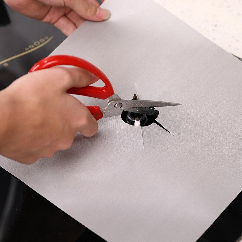 Thickened 27cm Kitchen Gas Stove Protection Pad High Temperature Resistant Grease Cleaning Gadgets