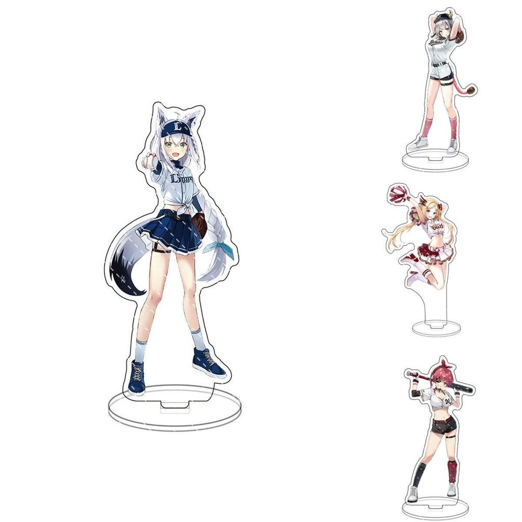 Stunning Hololive Anime Acrylic Stand Figure Ornament With Aqua Akai Shirakami Pekora Natsuiro Inugami Sakura