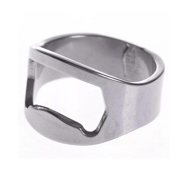 Creative Ring Beer Bottle Opener Kitchen Stainless Steel Press Lid Beer Corkscrew Tools Lightweight Portable Bar Party Gadgets