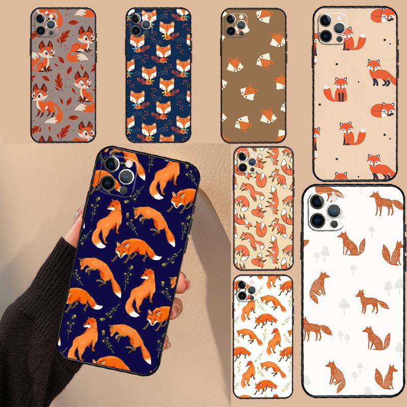 Cartoon Foxes Animal Case For Realme C63 C61 C55 C51 C53 C25 C65 C67 C71 C75 GT6 GT7 Pro 11 12 13 14 15 Pro Plus