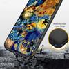 BF101 Starry Night Van Gogh Painting Soft Shell Phone Case for iPhone 16 15 14 13 12 Pro Max Plus Mini