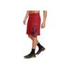 Under Armour Logo Streifenmuster Schnelltrocknend Sportlich Lässig Bequem Schweißabsorbierend Basketballshorts Herrenshorts Rot 1351285-600