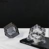 Minimalism Transparent Geometric Square Crystal Magic Cube Statue Desk Decoration Glass Magic Cube Sculpture Crafts Ornaments