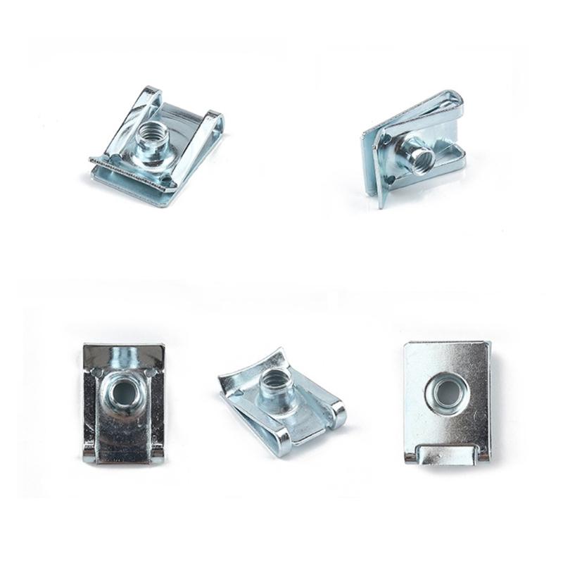 10Pcs 6Mm 8Mm Clip On Nuts Automotive Grade Stainless Steel Mounting Hardware For Car Truck License Plate Installation