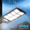Solar Lights Outdoor Waterproof 6500K 12000LM LED Street Lights with Motion Sensor & Remote Control for Yard, Parking Lot (1 Pac